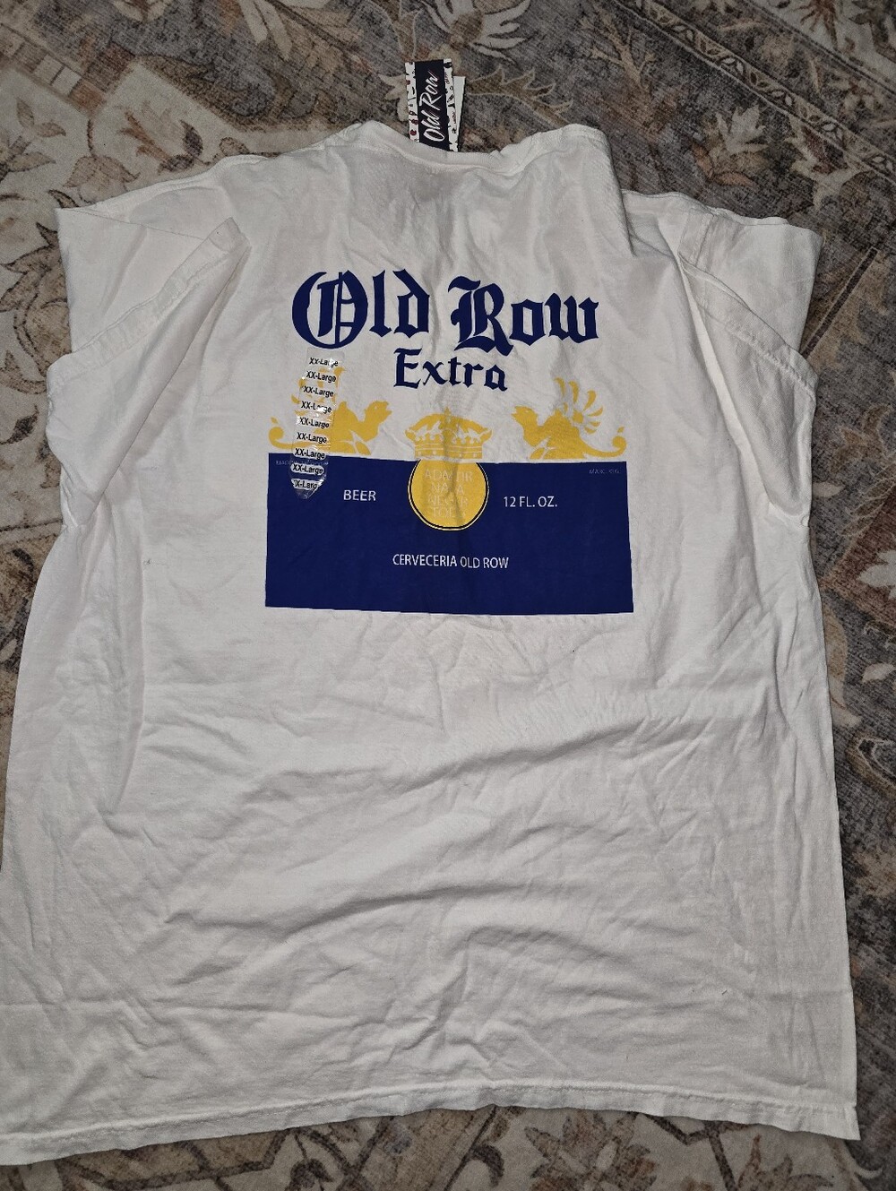 Old Row Extra Men’s White Graphic Tee